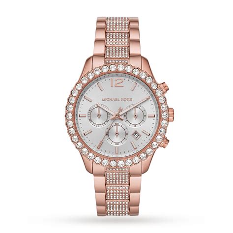 michael kors layton rose gold tone ladies watch|Michael Kors mini rose gold.